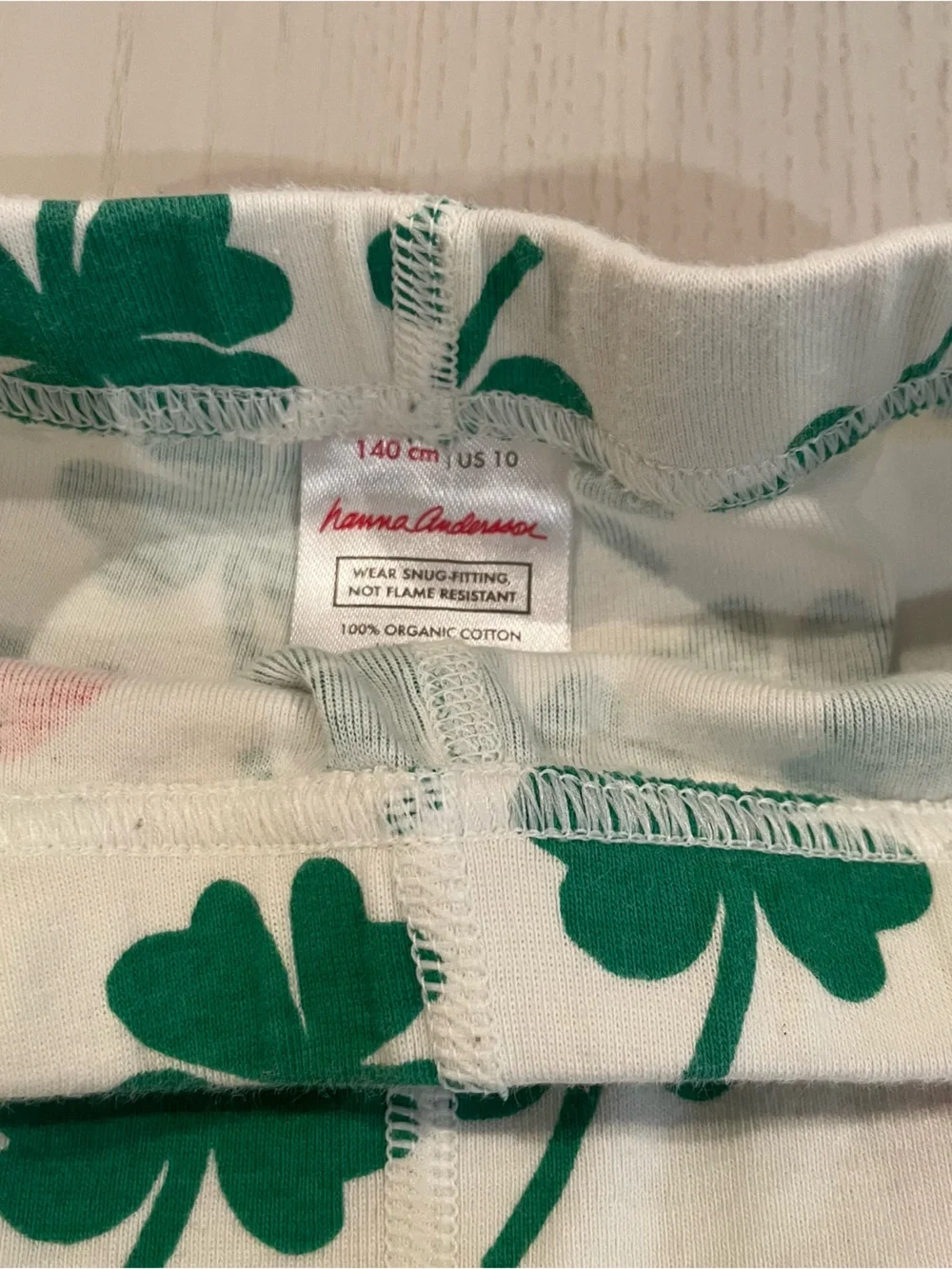 Hanna Andersson Shamrock HannaJams Pajama Set (Over the Rainbow) - Size 10 140